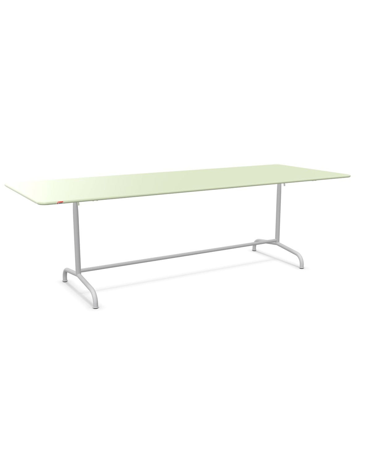 Schaffner Rigi Table repas rabattable 240x90cm Vert Pastel 64 Gris Argent 78 