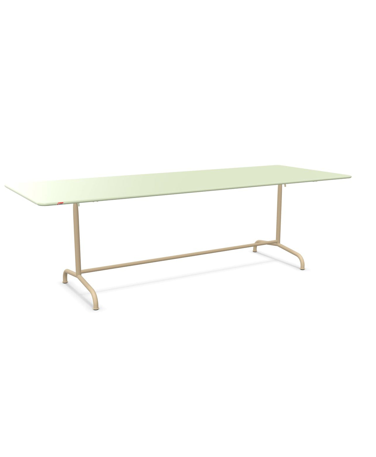 Schaffner Rigi Table repas rabattable 240x90cm Vert Pastel 64 Marron Pastel 83 