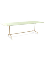 Schaffner Rigi Table repas rabattable 240x90cm Vert Pastel 64 Marron Pastel 83 