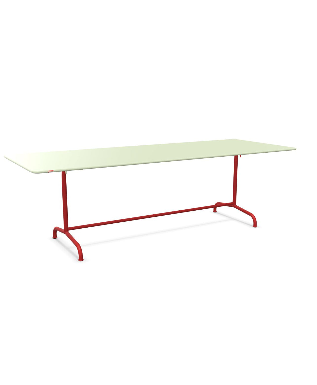 Schaffner Rigi Table repas rabattable 240x90cm Vert Pastel 64 Rouge 30 