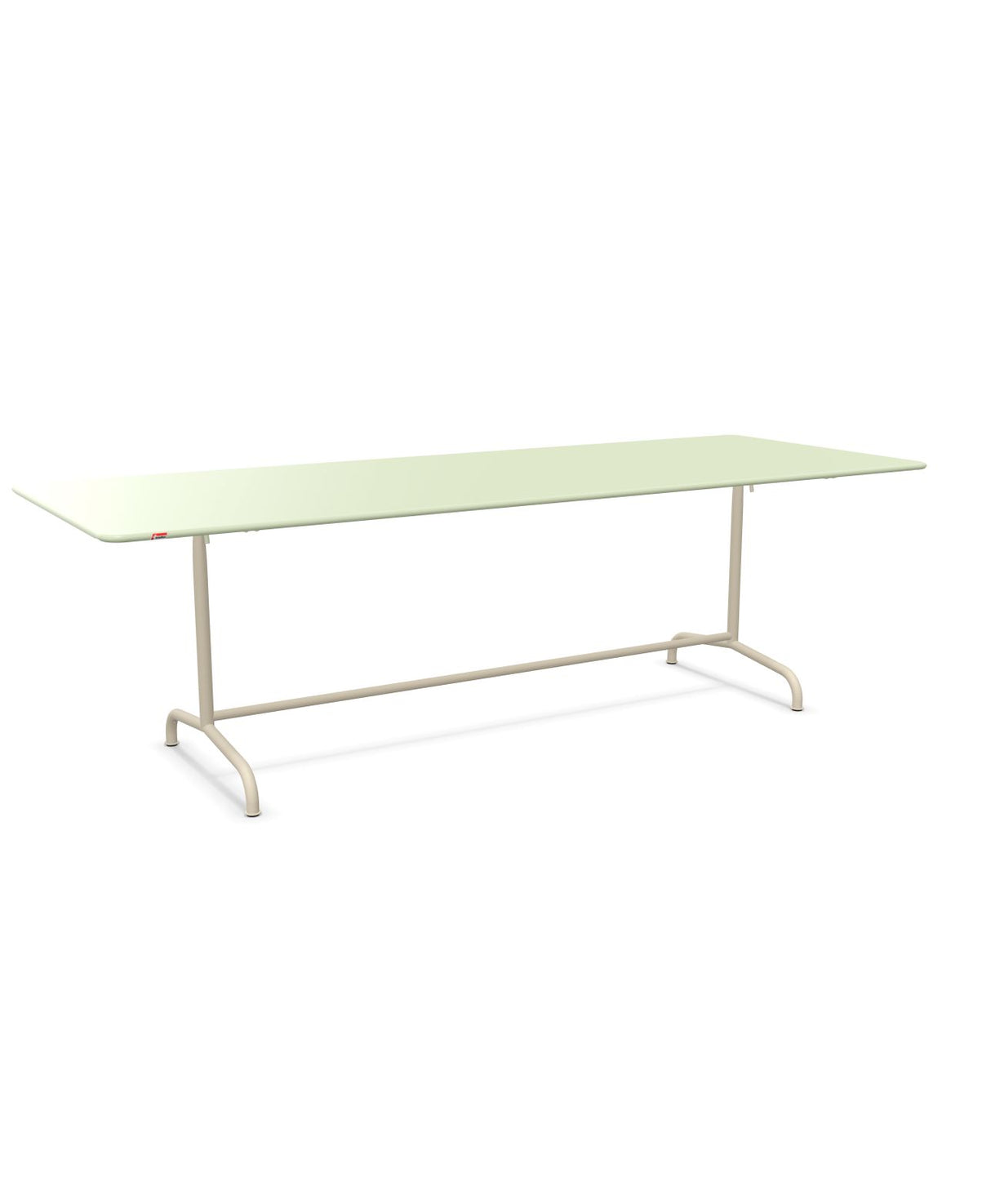 Schaffner Rigi Table repas rabattable 240x90cm Vert Pastel 64 Sable Pastel 15 
