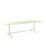 Schaffner Rigi Table repas rabattable 240x90cm Vert Pastel 64 Sable Pastel 15 