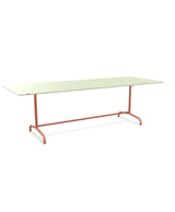 Schaffner Rigi Table repas rabattable 240x90cm Vert Pastel 64 Terracotta 84 