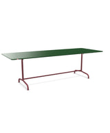 Schaffner Rigi Table repas rabattable 240x90cm Vert Sapin 66 Bordeaux 38 