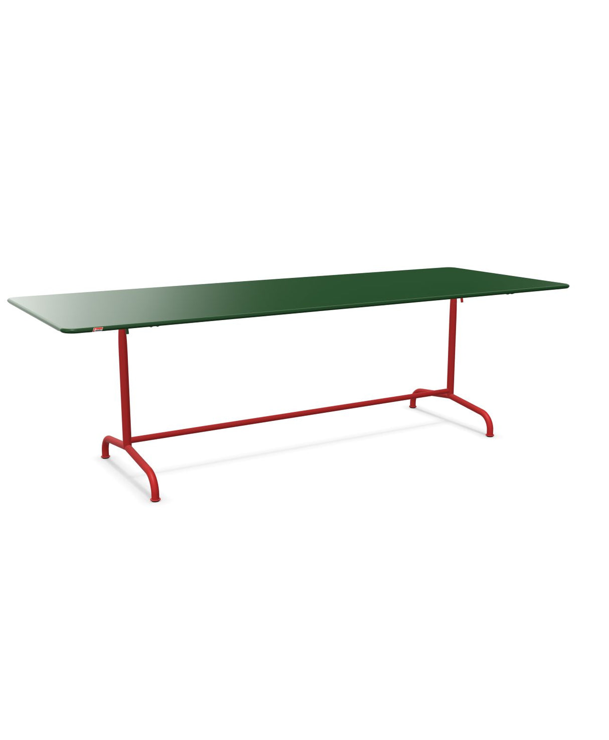Schaffner Rigi Table repas rabattable 240x90cm Vert Sapin 66 Rouge 30 