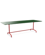 Schaffner Rigi Table repas rabattable 240x90cm Vert Sapin 66 Rouge 30 