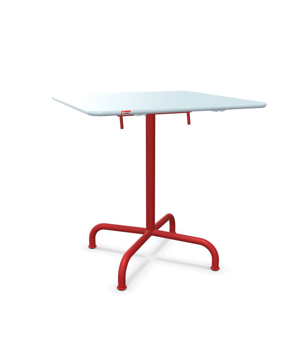 Schaffner Rigi Table repas rabattable 70x70cm Bleu Pastel 51 Rouge 30 
