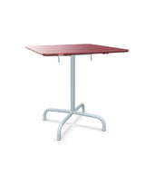 Schaffner Rigi Table repas rabattable 70x70cm Bordeaux 38 Bleu Pastel 51 