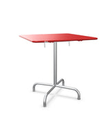 Schaffner Rigi Table repas rabattable 70x70cm Rouge 30 Galvanisé à chaud 02 
