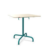 Schaffner Rigi Table repas rabattable 70x70cm Sable Pastel 15 Bleu Kali 56 