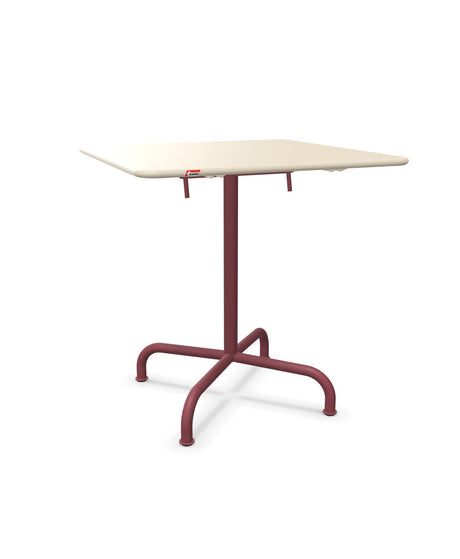 Schaffner Rigi Table repas rabattable 70x70cm Sable Pastel 15 Bordeaux 38 