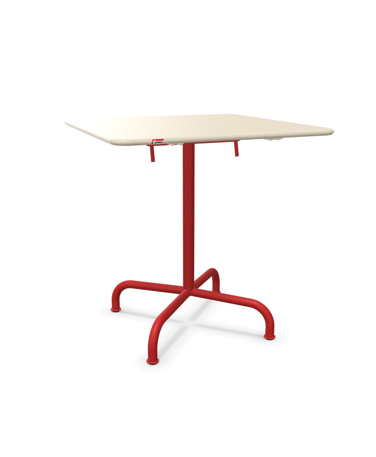 Schaffner Rigi Table repas rabattable 70x70cm Sable Pastel 15 Rouge 30 