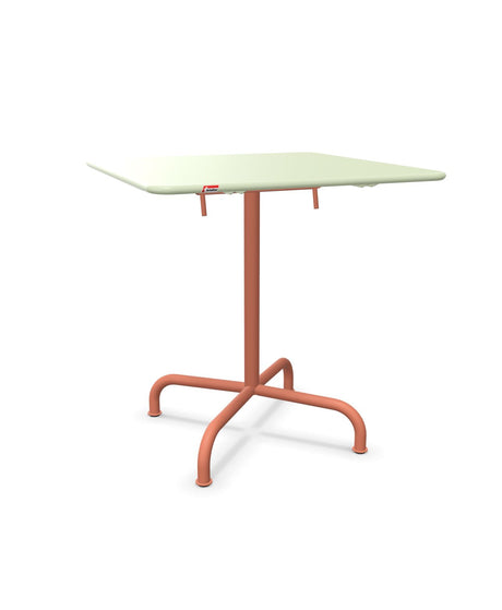 Schaffner Rigi Table repas rabattable 70x70cm Vert Pastel 64 Terracotta 84 