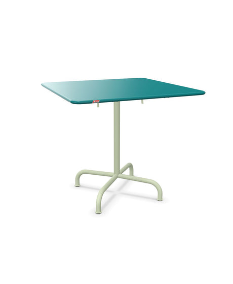 Schaffner Rigi Table repas rabattable 80x80cm Bleu Kali 56 Vert Pastel 64 