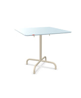 Schaffner Rigi Table repas rabattable 80x80cm Bleu Pastel 51 Sable Pastel 15 