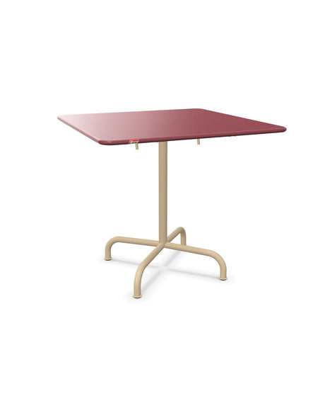 Schaffner Rigi Table repas rabattable 80x80cm Bordeaux 38 Marron Pastel 83 