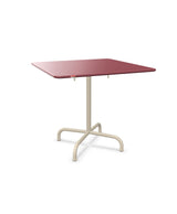 Schaffner Rigi Table repas rabattable 80x80cm Bordeaux 38 Sable Pastel 15 