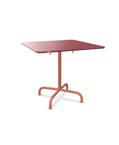 Schaffner Rigi Table repas rabattable 80x80cm Bordeaux 38 Terracotta 84 
