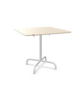 Schaffner Rigi Table repas rabattable 80x80cm Sable Pastel 15 Blanc 90 