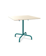 Schaffner Rigi Table repas rabattable 80x80cm Sable Pastel 15 Bleu Kali 56 