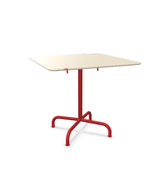 Schaffner Rigi Table repas rabattable 80x80cm Sable Pastel 15 Rouge 30 
