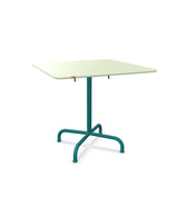 Schaffner Rigi Table repas rabattable 80x80cm Vert Pastel 64 Bleu Kali 56 
