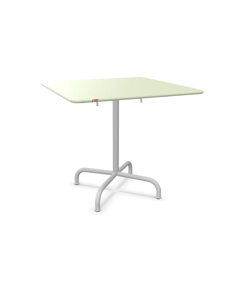 Schaffner Rigi Table repas rabattable 80x80cm Vert Pastel 64 Gris Argent 78 