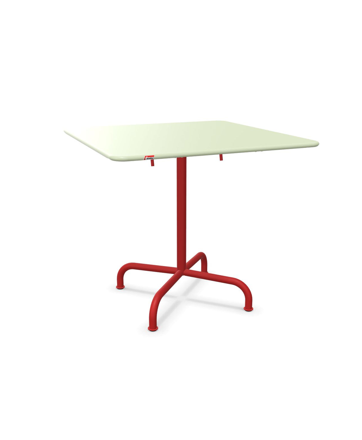 Schaffner Rigi Table repas rabattable 80x80cm Vert Pastel 64 Rouge 30 