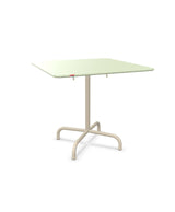 Schaffner Rigi Table repas rabattable 80x80cm Vert Pastel 64 Sable Pastel 15 