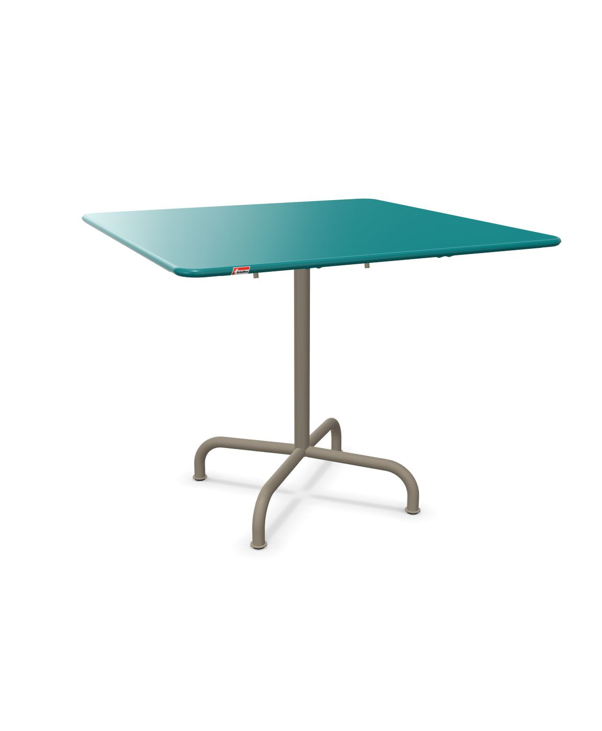Schaffner Rigi Table repas rabattable 90x90cm Bleu Kali 56 Champagne 85 