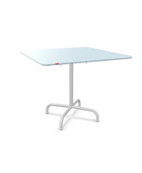 Schaffner Rigi Table repas rabattable 90x90cm Bleu Pastel 51 Blanc 90 