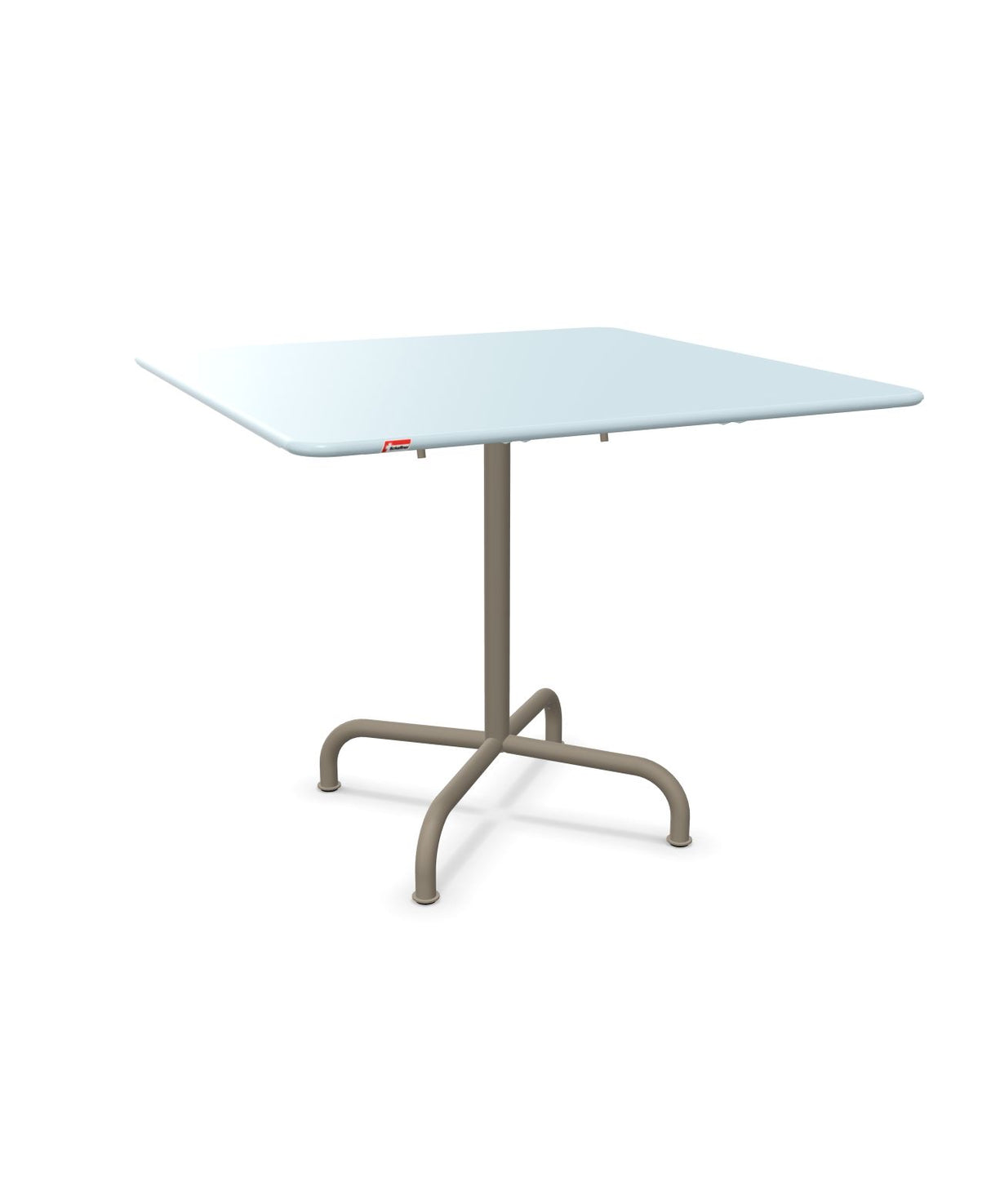 Schaffner Rigi Table repas rabattable 90x90cm Bleu Pastel 51 Champagne 85 