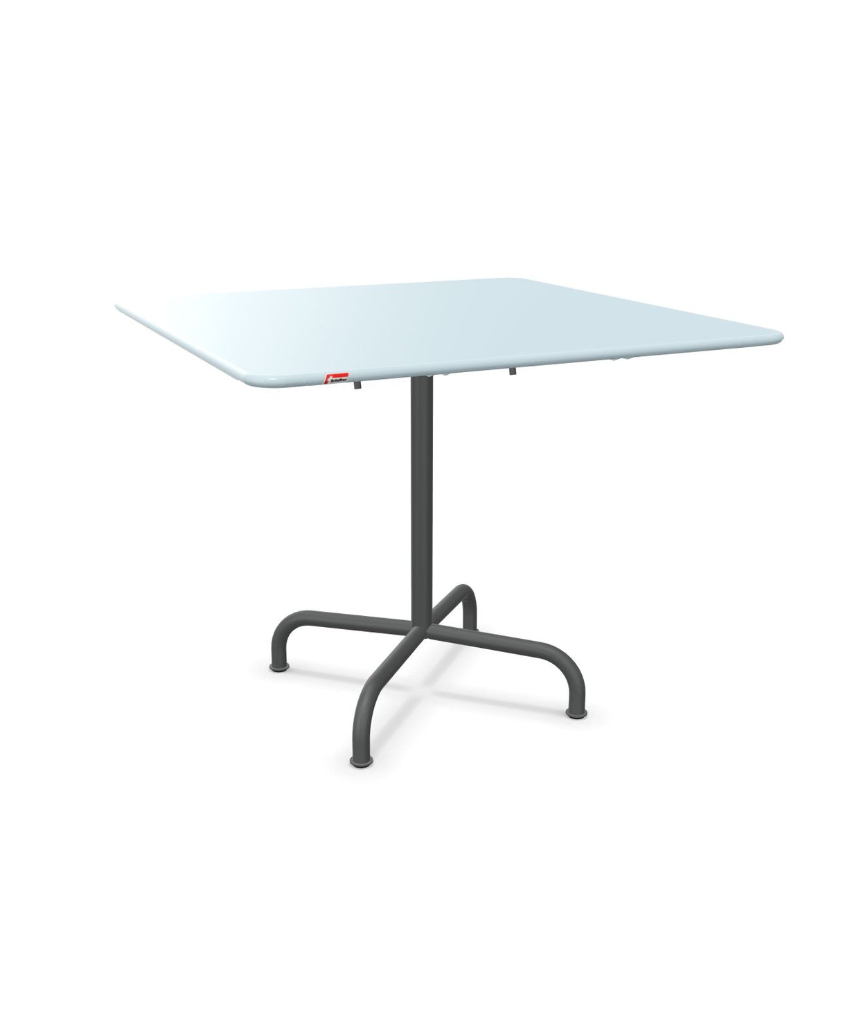 Schaffner Rigi Table repas rabattable 90x90cm Bleu Pastel 51 Graphite 73 