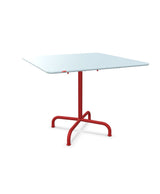 Schaffner Rigi Table repas rabattable 90x90cm Bleu Pastel 51 Rouge 30 