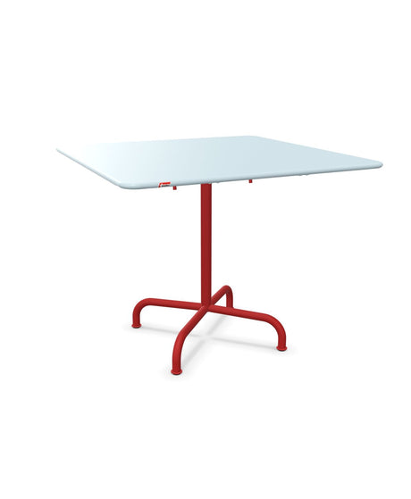 Schaffner Rigi Table repas rabattable 90x90cm Bleu Pastel 51 Rouge 30 