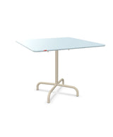 Schaffner Rigi Table repas rabattable 90x90cm Bleu Pastel 51 Sable Pastel 15 