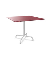 Schaffner Rigi Table repas rabattable 90x90cm Bordeaux 38 Blanc 90 