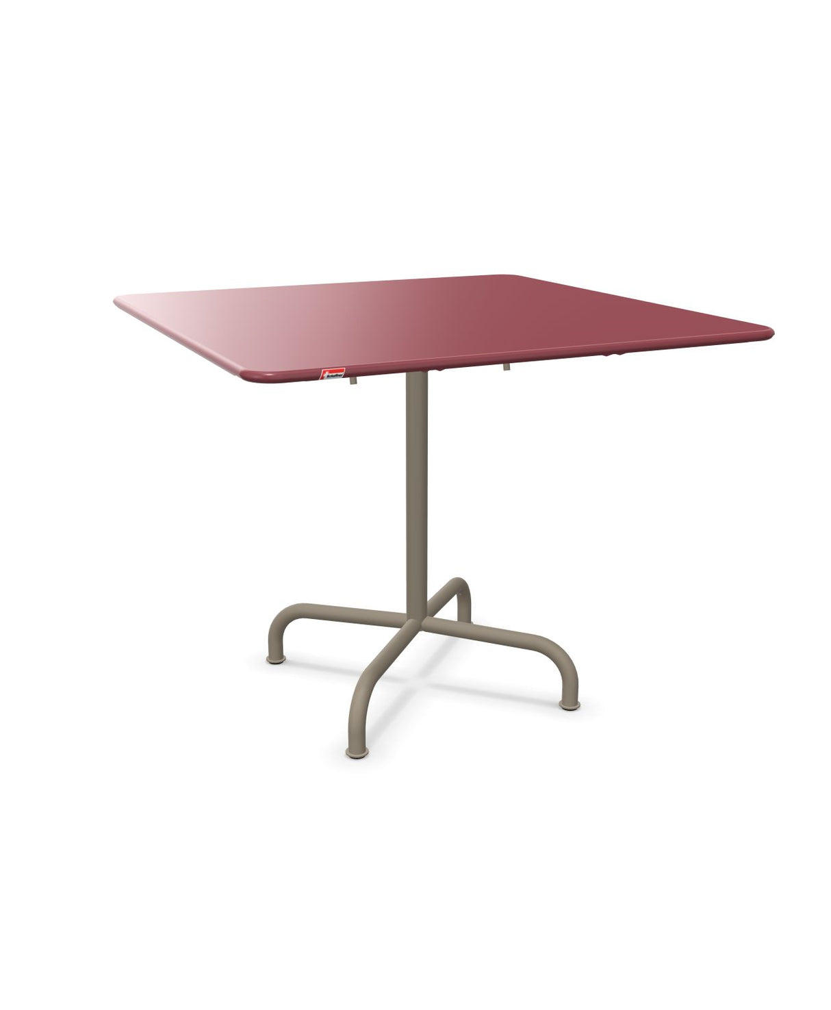 Schaffner Rigi Table repas rabattable 90x90cm Bordeaux 38 Champagne 85 