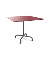 Schaffner Rigi Table repas rabattable 90x90cm Bordeaux 38 Graphite 73 