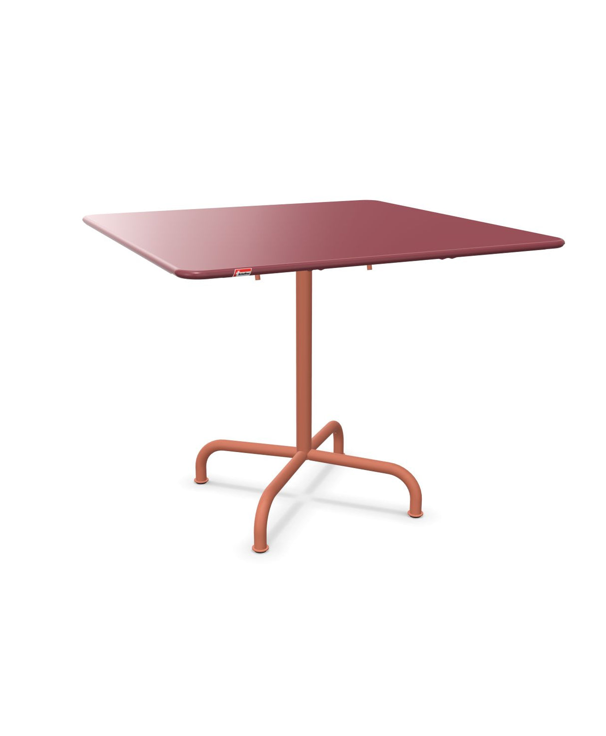 Schaffner Rigi Table repas rabattable 90x90cm Bordeaux 38 Terracotta 84 