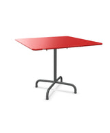 Schaffner Rigi Table repas rabattable 90x90cm Rouge 30 Graphite 73 