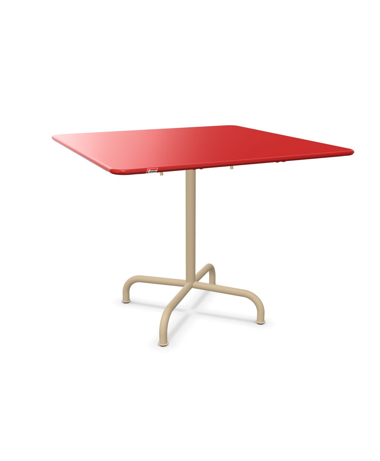 Schaffner Rigi Table repas rabattable 90x90cm Rouge 30 Marron Pastel 83 