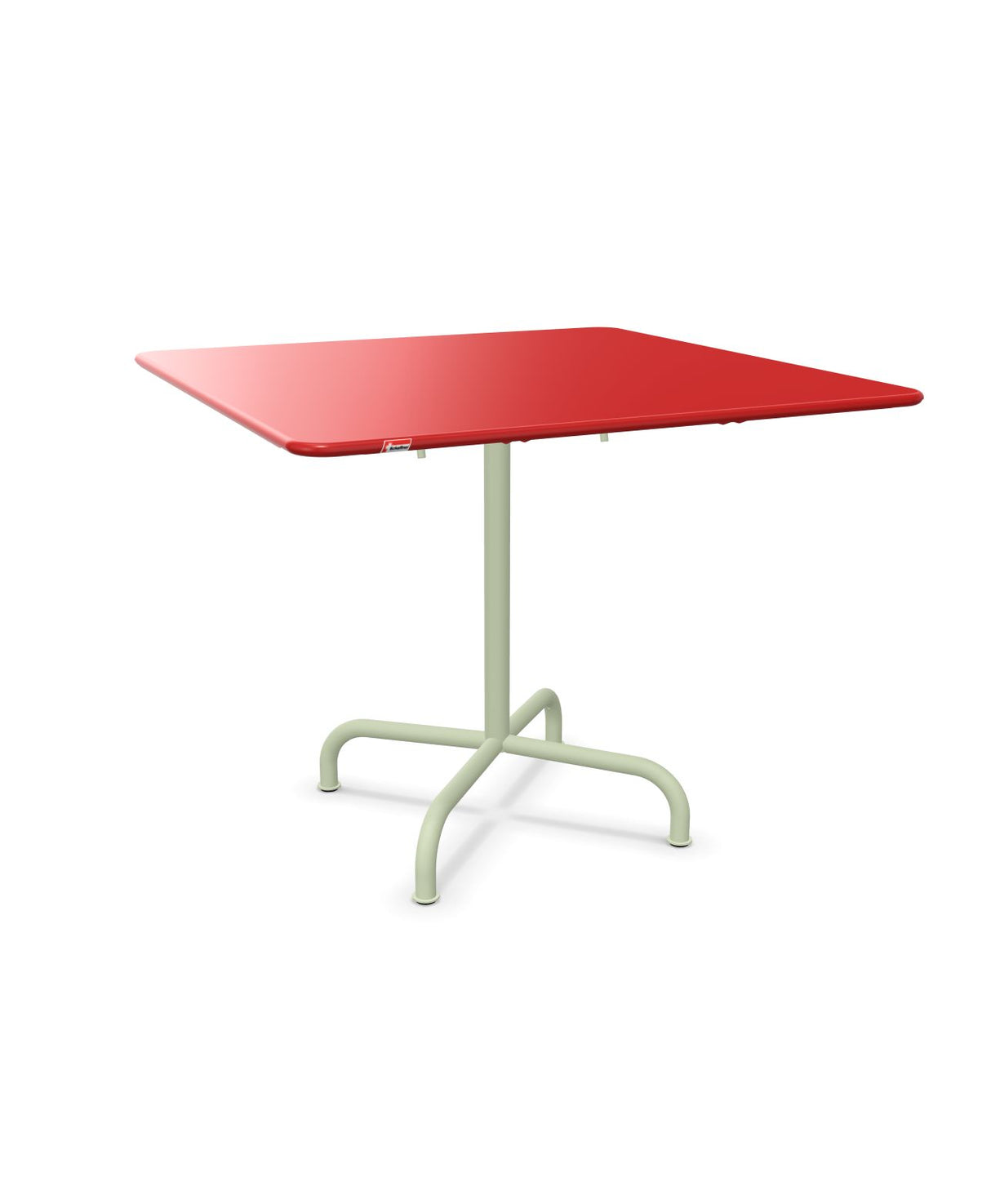 Schaffner Rigi Table repas rabattable 90x90cm Rouge 30 Vert Pastel 64 