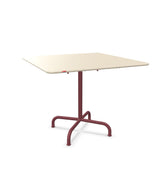 Schaffner Rigi Table repas rabattable 90x90cm Sable Pastel 15 Bordeaux 38 