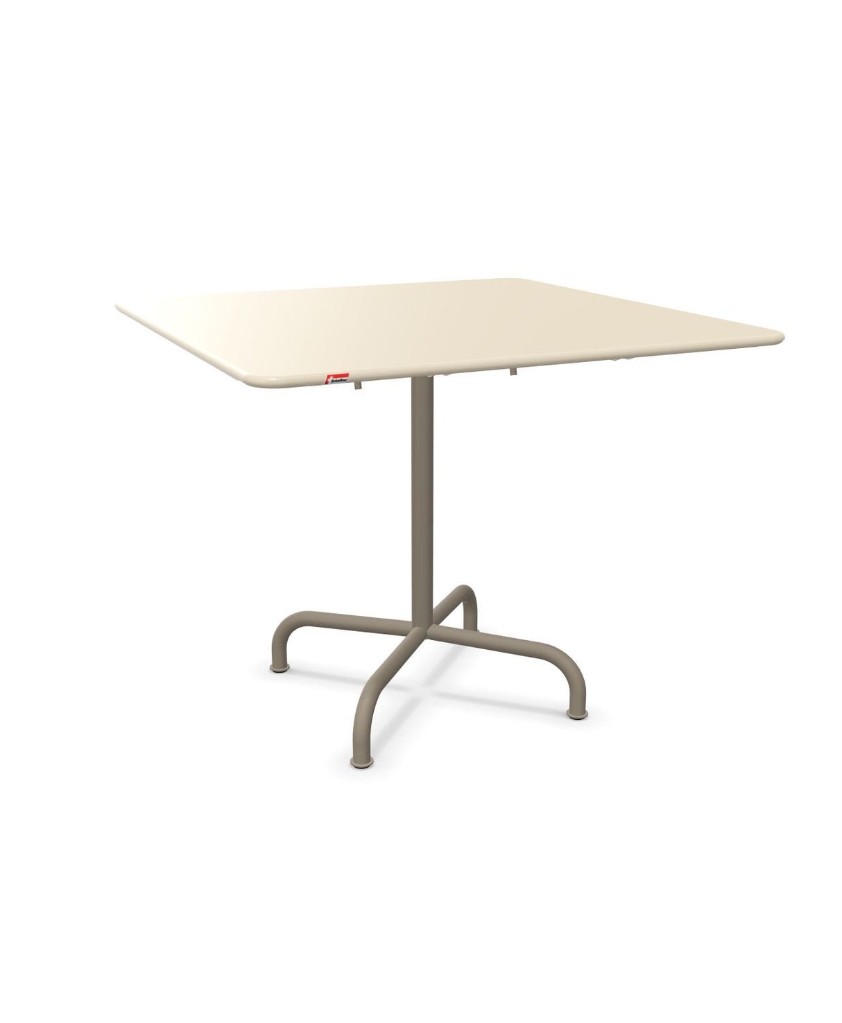 Schaffner Rigi Table repas rabattable 90x90cm Sable Pastel 15 Champagne 85 