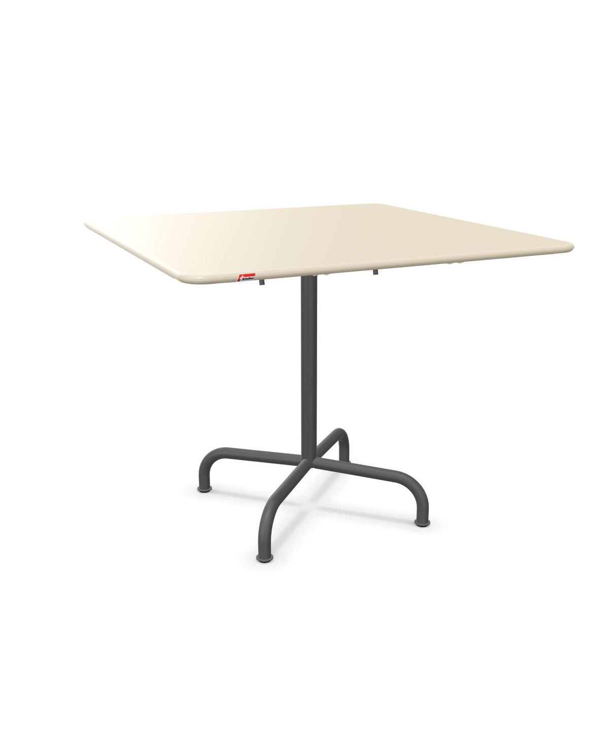 Schaffner Rigi Table repas rabattable 90x90cm Sable Pastel 15 Graphite 73 