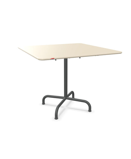 Schaffner Rigi Table repas rabattable 90x90cm Sable Pastel 15 Graphite 73 