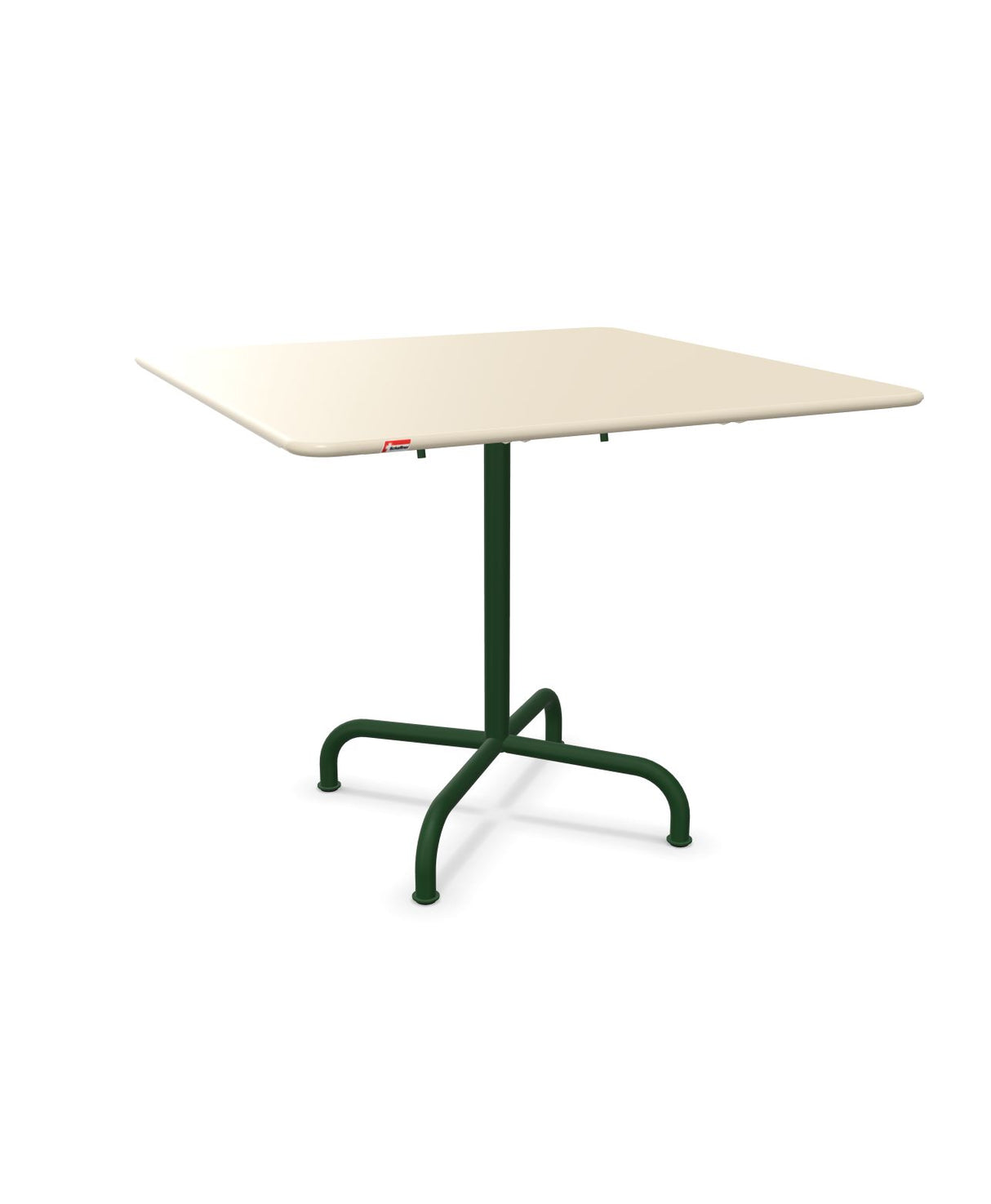Schaffner Rigi Table repas rabattable 90x90cm Sable Pastel 15 Vert Sapin 66 