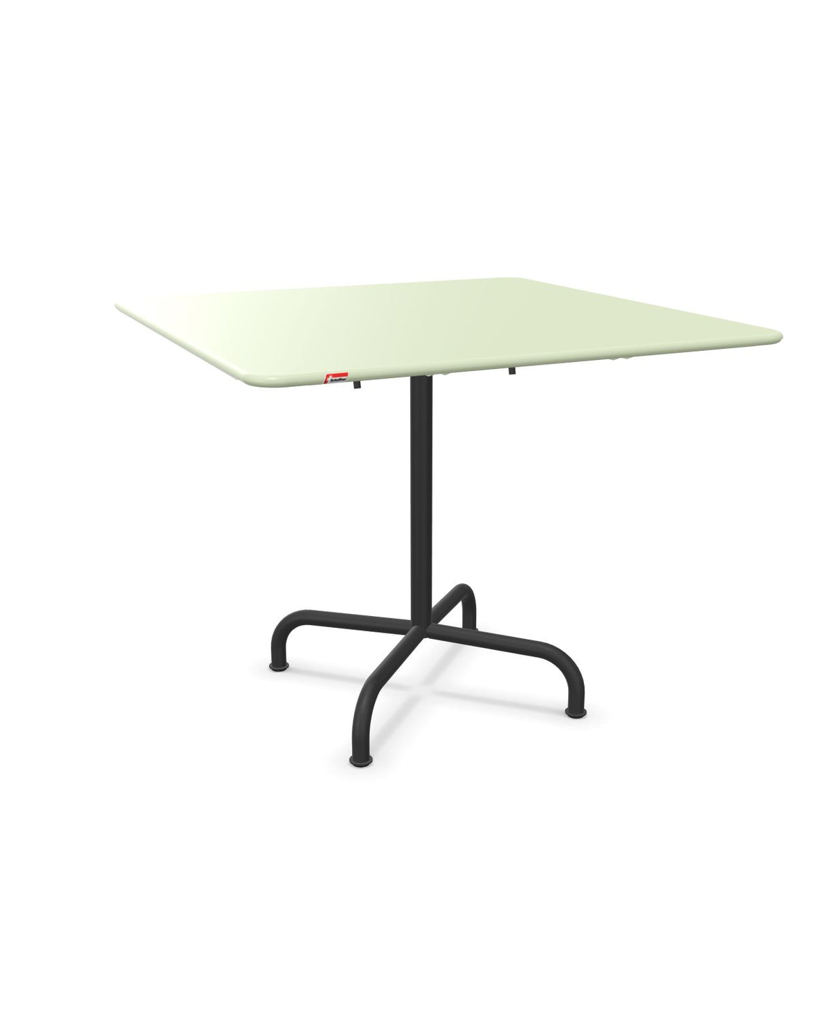 Schaffner Rigi Table repas rabattable 90x90cm Vert Pastel 64 Anthracite 77 