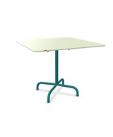 Schaffner Rigi Table repas rabattable 90x90cm Vert Pastel 64 Bleu Kali 56 